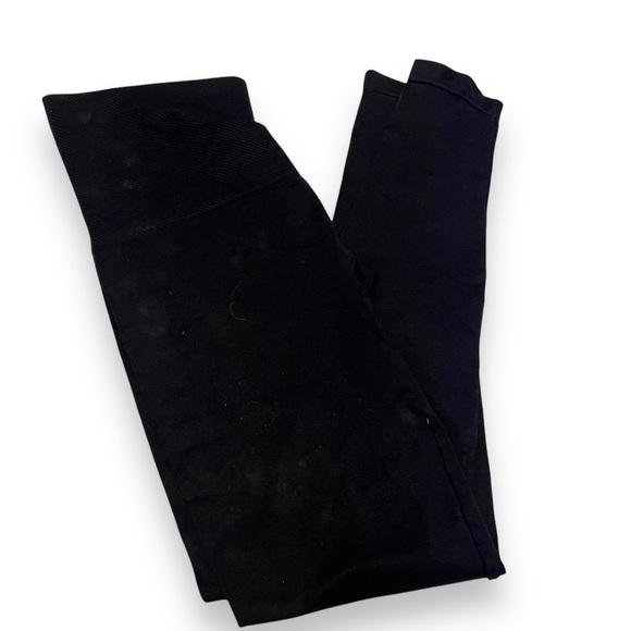 Assets Spanx Womens Small Solid Black High Waist Leggings Casual Pants Medium - Picture 1 of 6